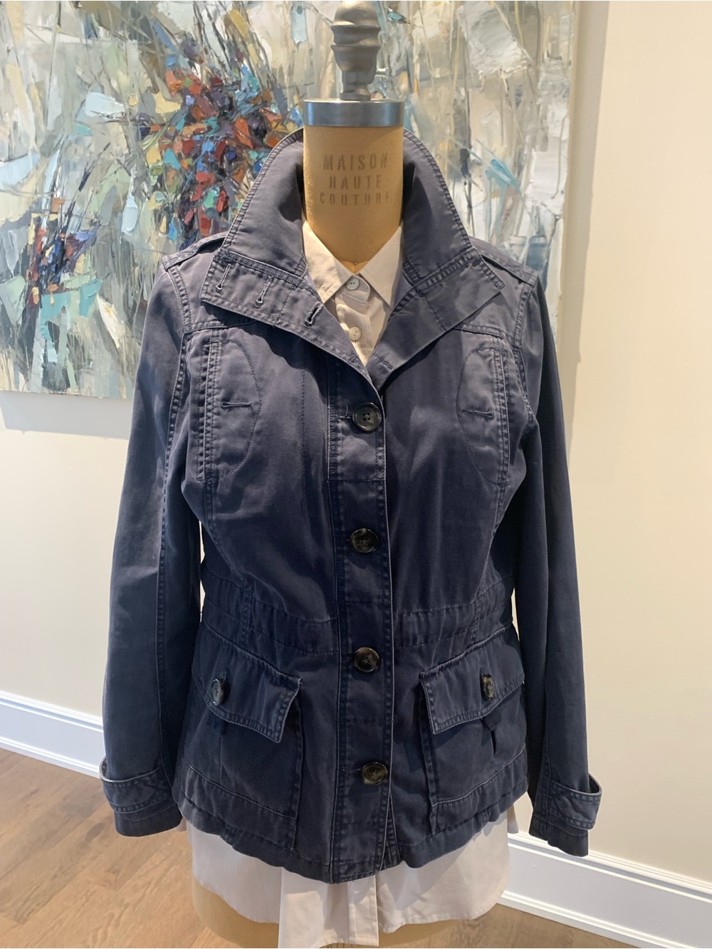 Women's Navy Utility Jacket -